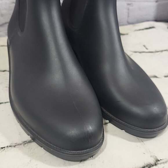 Asgard Boots Womens Size 11 Black Chelsea Rain Ankle Waterproof Slip On Rubber - Picture 4 of 10